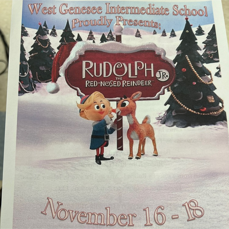 A wonderful job done by the cast and crew of Rudolph at WGIS!! Only two more chances to see this show! 🎭🎶💙💛#ArtsEdIsEssential