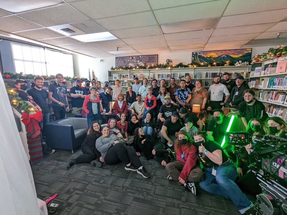 When I wrapped we took a picture of the whole cast and crew - a very rare thing to do - but this was an unbelievable 3 weeks! So grateful we took the time to do this! This team was the best! #AWorldRecordChristmas