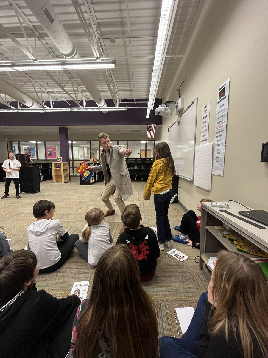 KaraTaylorhd4's tweet photo. Hasty Magic performed shows for the HES students today.  What a fun event for our students.  @HoldregeDusters #thedusterway  Thank you! https://t.co/T8ztLkjQA0
