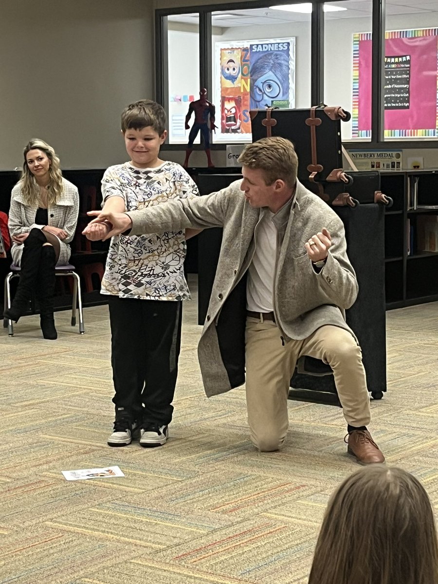Hasty Magic performed shows for the HES students today.  What a fun event for our students.  @HoldregeDusters #thedusterway  Thank you!