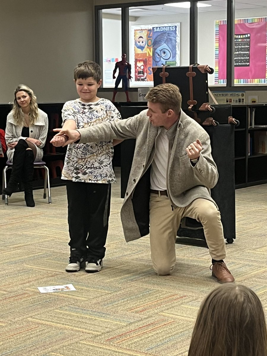 KaraTaylorhd4's tweet photo. Hasty Magic performed shows for the HES students today.  What a fun event for our students.  @HoldregeDusters #thedusterway  Thank you! https://t.co/T8ztLkjQA0