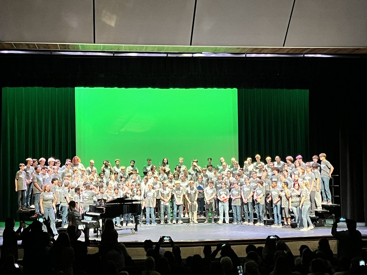 CSISDFineArts's tweet photo. Great concert tonight from our @CSISD men choir members in grades 6-12! So much FUN! A big thank you to all of the coaches, teachers, admin and staff that participated in the concert!! https://t.co/51iO44c5sG