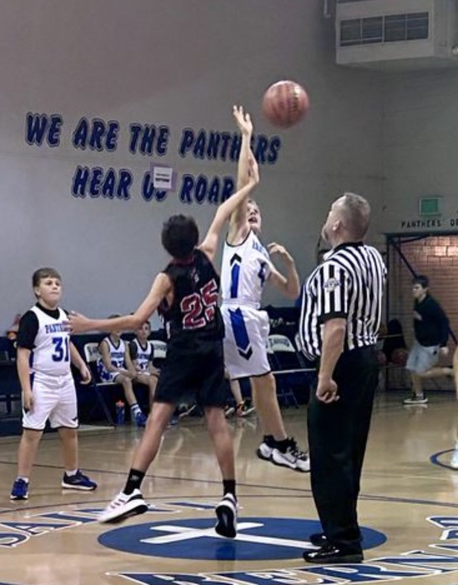 SBPanthers's tweet photo. Our 5th grade boys played the 6B game and also came away with the win tonight! Go Panthers!! 💙🐾🏀 https://t.co/3YcDBzG8Pf