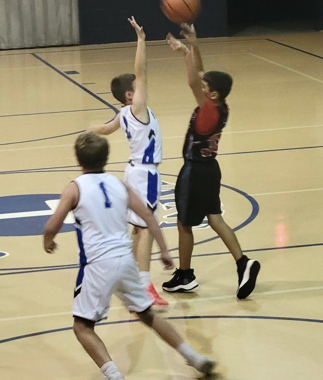 SBPanthers's tweet photo. Our 5th grade boys played the 6B game and also came away with the win tonight! Go Panthers!! 💙🐾🏀 https://t.co/3YcDBzG8Pf