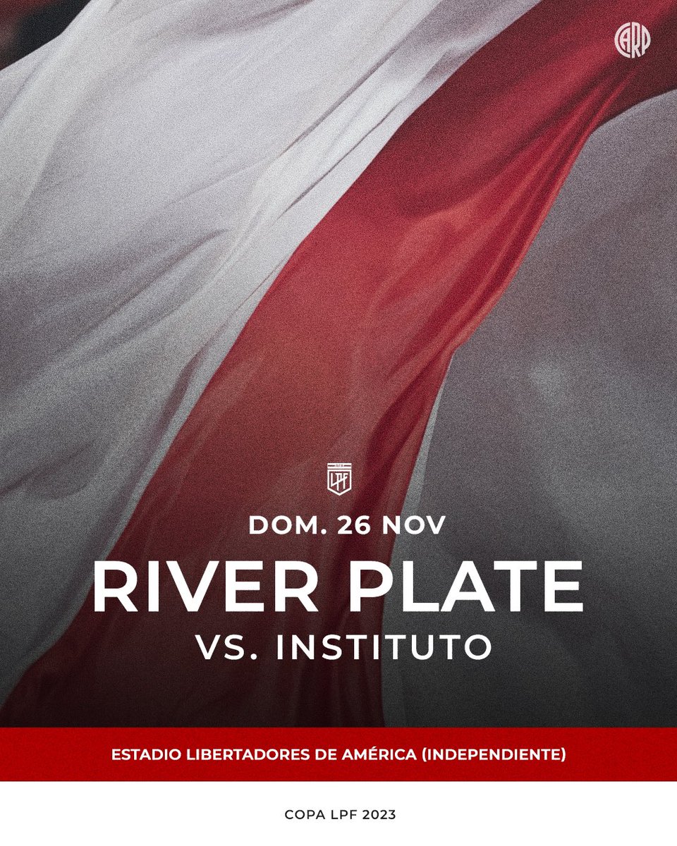 RiverPlate's tweet photo. 🏟️ River vs. Instituto - Información sobre entradas

- Los socios con TLM tienen asegurada la posibilidad de asistir al partido, realizando un trámite previo en RiverID para optar por la ubicación correspondiente en el estadio de Independiente.
- Pueden hacerlo desde el viernes 17/11 a las 10 hasta el lunes 20/11 a las 20.
 
ℹ️ Toda la información y detalles, acá ➡️ https://t.co/ALPgDj0ucO