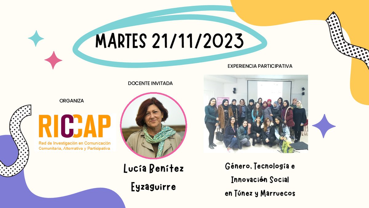 JesusMunoz_Chus's tweet photo. Desde 𝗠𝗣𝗖𝗜𝗜𝗦 os invitamos al 𝗰𝗶𝗰𝗹𝗼 𝗱𝗲 𝗱𝗲𝗯𝗮𝘁𝗲𝘀 𝗴𝗿𝗮𝘁𝘂𝗶𝘁𝗼 𝗼𝗻𝗹𝗶𝗻𝗲 entorno a experiencias prácticas participativas en ámbitos tan interesantes como el 𝗰𝗼𝗺𝘂𝗻𝗶𝘁𝗮𝗿𝗶𝗼, 𝗴é𝗻𝗲𝗿𝗼 𝘆 𝗲𝗰𝗼𝘀𝗼𝗰𝗶𝗮𝗹
@laperifericaCPT @RICCAP_org y Red CIMAS https://t.co/5DCdsQRXRn