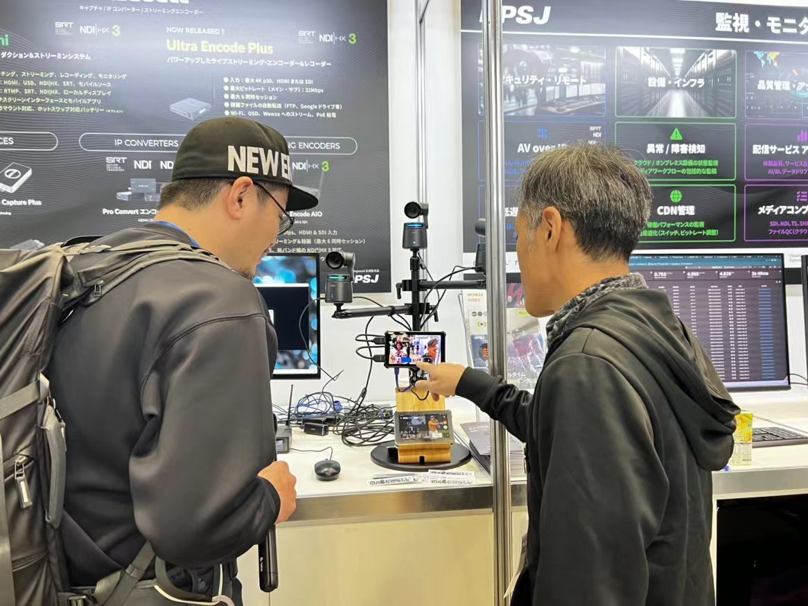 Magewellcn's tweet photo. Fantastic cameras along with our #DirectorMini at #InterBEE2023. Thank you @DPSJstaff for putting innovations from @Magewellcn and @OBSBOT_Official in a pretty cool demo setup, so all of us get the chance to see how a super compact production and streaming kit can be. https://t.co/CqR8x9QZl6