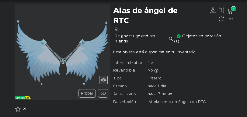 UgcNoticias_'s tweet photo. 🚨 Sorteo De 2 Código para este Limited Gratis 🚨 

🗒️REQUISITOS:
1️⃣ Dar Me Gusta El Tweet.
2⃣ Retwittear El Tweet.
3⃣ Seguir a @NoticiasUgc / @TitanicMesh  

🕒¡Termina El 17 de noviembre 2023! 

#Roblox #robloxgiveaway #robloxgiveaways #robloxtoycode #robloxfreeugc https://t.co/yVUVzPOZO9