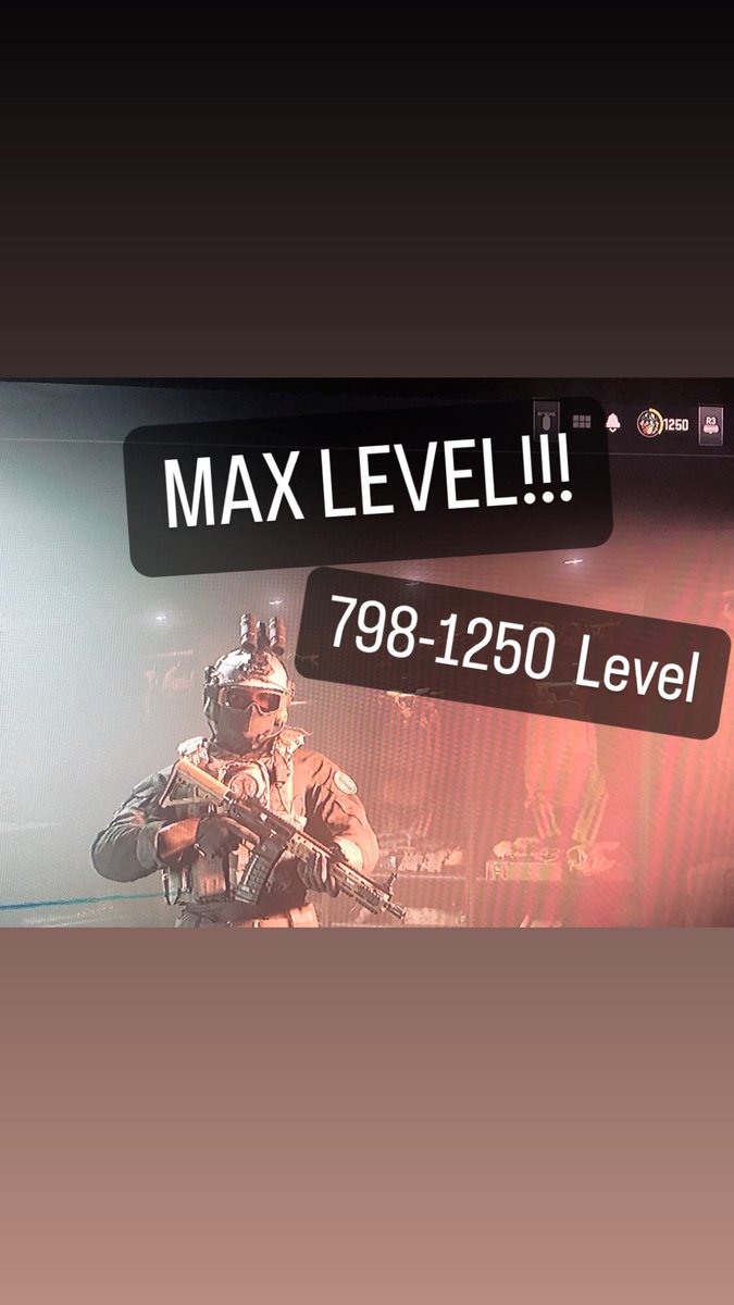 TP_wolfshooter's tweet photo. I Played everyday to max level and this!! 798-1250 LEVEL

#CallofDuty #shadowcompany https://t.co/gfNQ3Q51a1