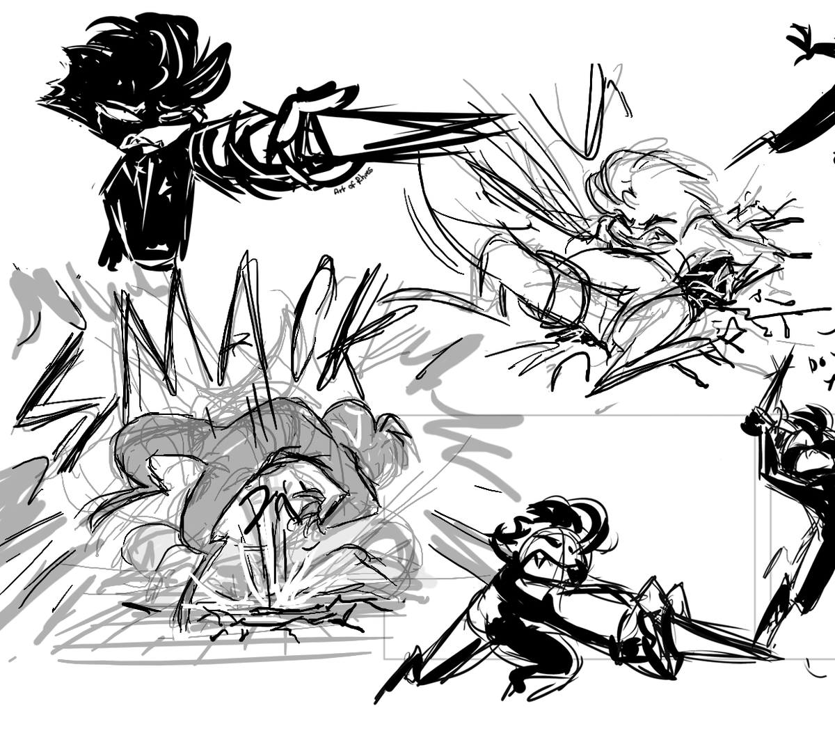 ArtofRhues's tweet image. Magma scribbles with @Inky_Spots playing around with some poses of her boi Vinny and a couple of @AxelGear11's lad Monty for possible future things...
#HazbinHotelFanart #HazbinHotelOC #MontgomeryPython #artofrhues
