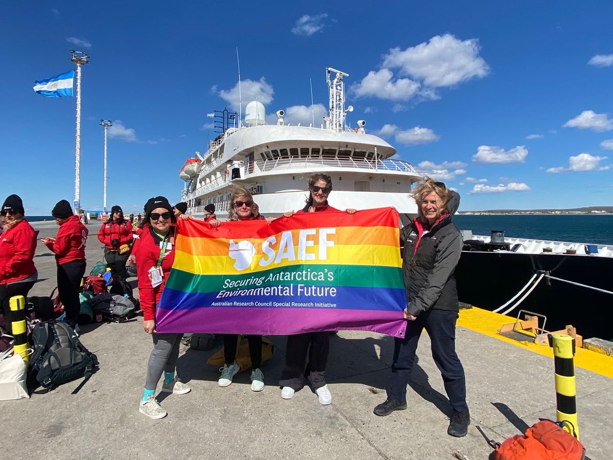 saef_arc's tweet photo. Happy #PolarPride! 🏳️‍🌈🏳️‍⚧️🇦🇶

Celebrating early this year in the office and in the field! 

We embrace #DiversityInPolarScience because it benefits our science, our culture and the broader community. 

#PolarPride2023 https://t.co/1sxK7gUrmM