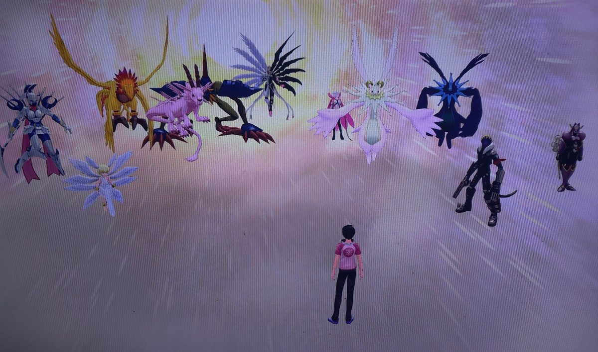 LieutenantNemu's tweet image. Group shot of the Digi-fam!! 

#Digimon #DigimonCyberSleuth