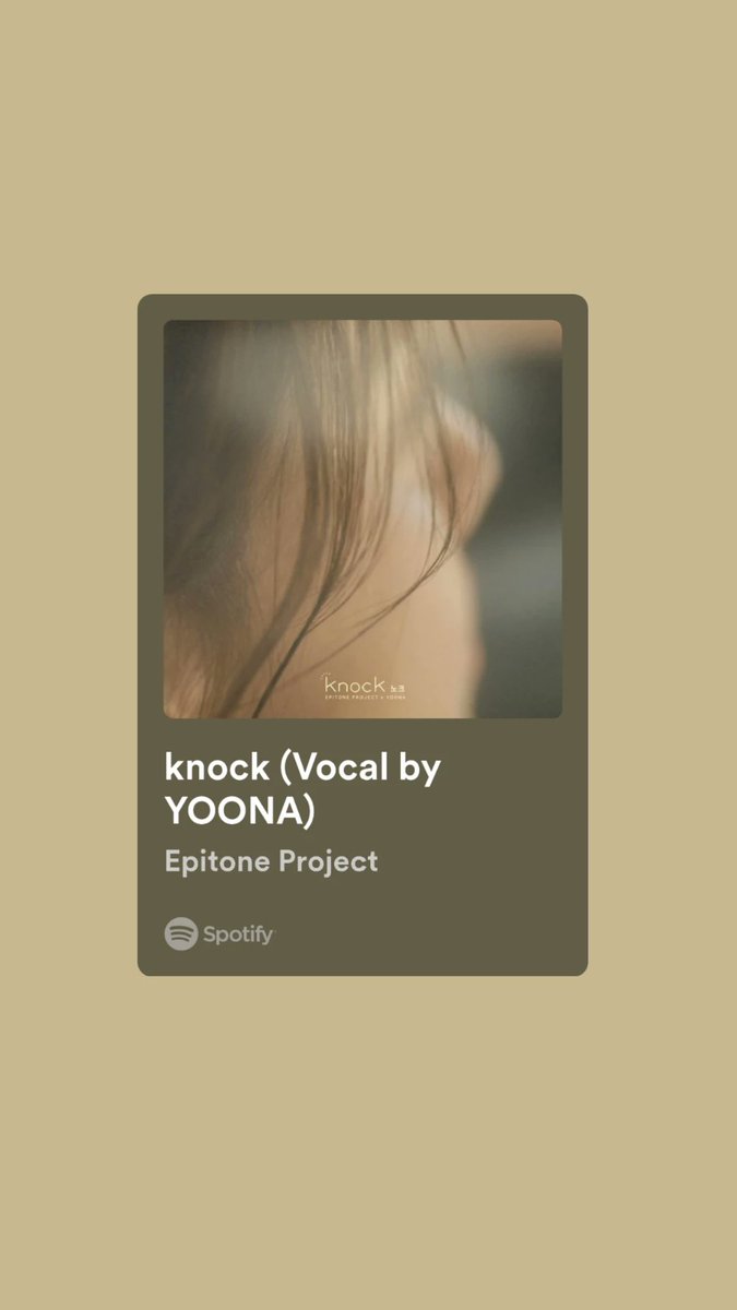 natsuyoong's tweet photo. It's time to start streaming it on Spotify 🥹💕 AHHHHHHHH

https://t.co/p33gZTU8BG

#YoonaXEpitoneProject 
#YOONAKNOCK https://t.co/XI6YLXz2t1