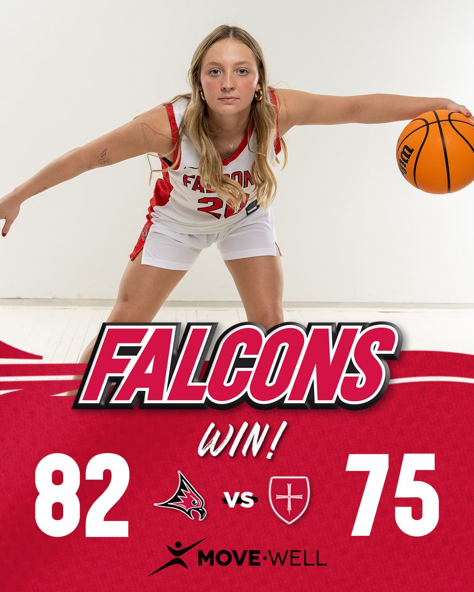 𝗙𝗮𝗹𝗰𝗼𝗻𝘀 𝗪𝗶𝗻!

@UWRFWomensBball takes down Saint Benedict during its home opener at Page Arena, led by a career-high 22 points from Karleigh Creasey

#FFT