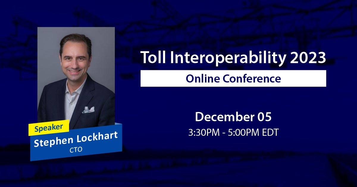 StarSystemsInt's tweet image. Join us for the Toll Interoperability Online Conference!
Stephen Lockhart, CTO of SSI, will be sharing insights on Interoperability from SSI&apos;s Products &amp;amp; Perspectives

Register now: tollinsight.com/event-details/…

#starsystemsinternactional #SSI #smartcities #AVI #tolling