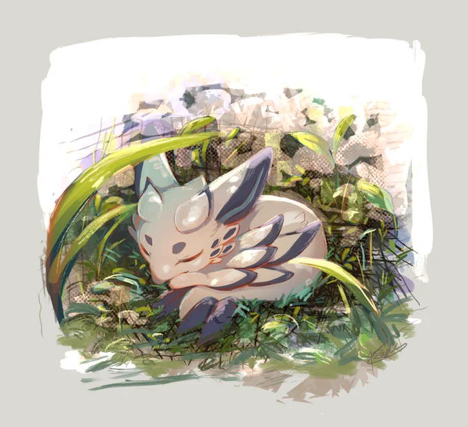 おひるね小竜 #小竜の旅