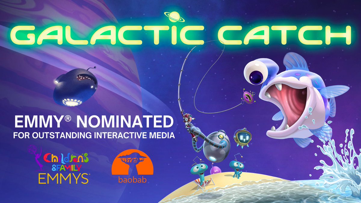baobab studios (@baobabstudios) on Twitter photo We are humbled to share that <a href="/galactic_catch/">Galactic Catch - Alien Fishing VR Game</a> has been nominated for an Emmy for Outstanding Interactive Media!
Experience it here: meta.com/experiences/86… 🎣🐠🐟
Shoutout to our amazing partners <a href="/MetaQuestVR/">Meta Quest</a> <a href="/PICOXR/">PICO XR</a> and @lyravr! We are humbled to share that <a href="/galactic_catch/">Galactic Catch - Alien Fishing VR Game</a> has been nominated for an Emmy for Outstanding Interactive Media!
Experience it here: meta.com/experiences/86… 🎣🐠🐟
Shoutout to our amazing partners <a href="/MetaQuestVR/">Meta Quest</a> <a href="/PICOXR/">PICO XR</a> and @lyravr!