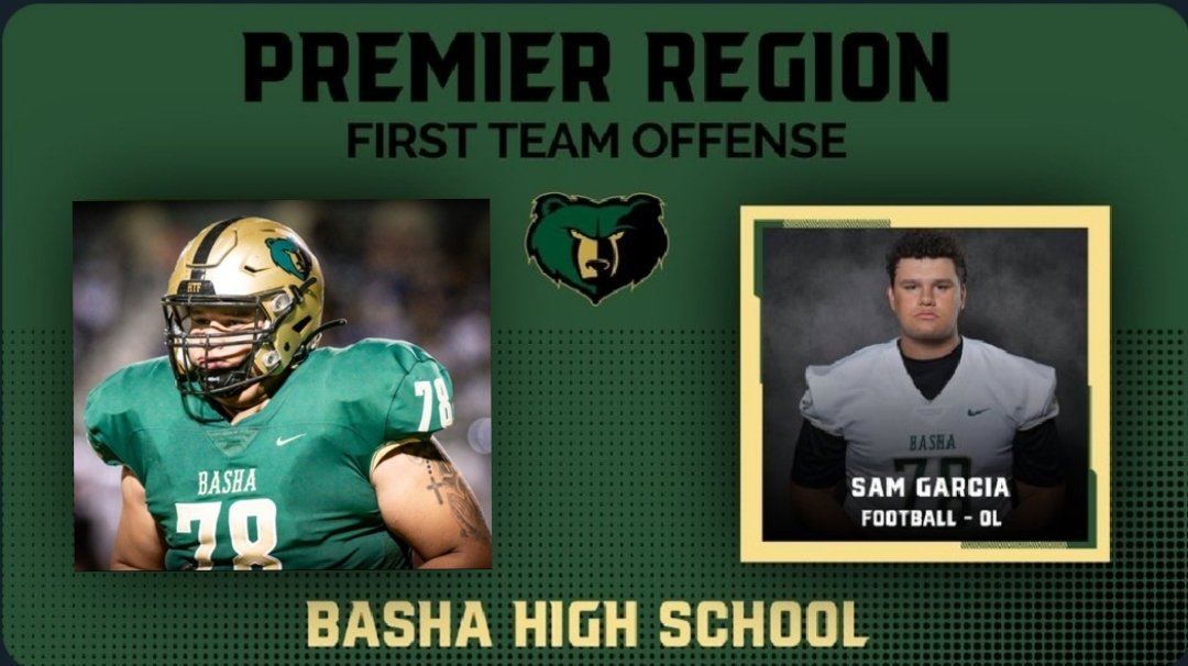 Congratulations to my son Samuel on making the first team Premier Region Offensive Lineman. All your hard work is paying off, son!! I'm super proud of you!! #Philippians4v13 @SmGarcia00