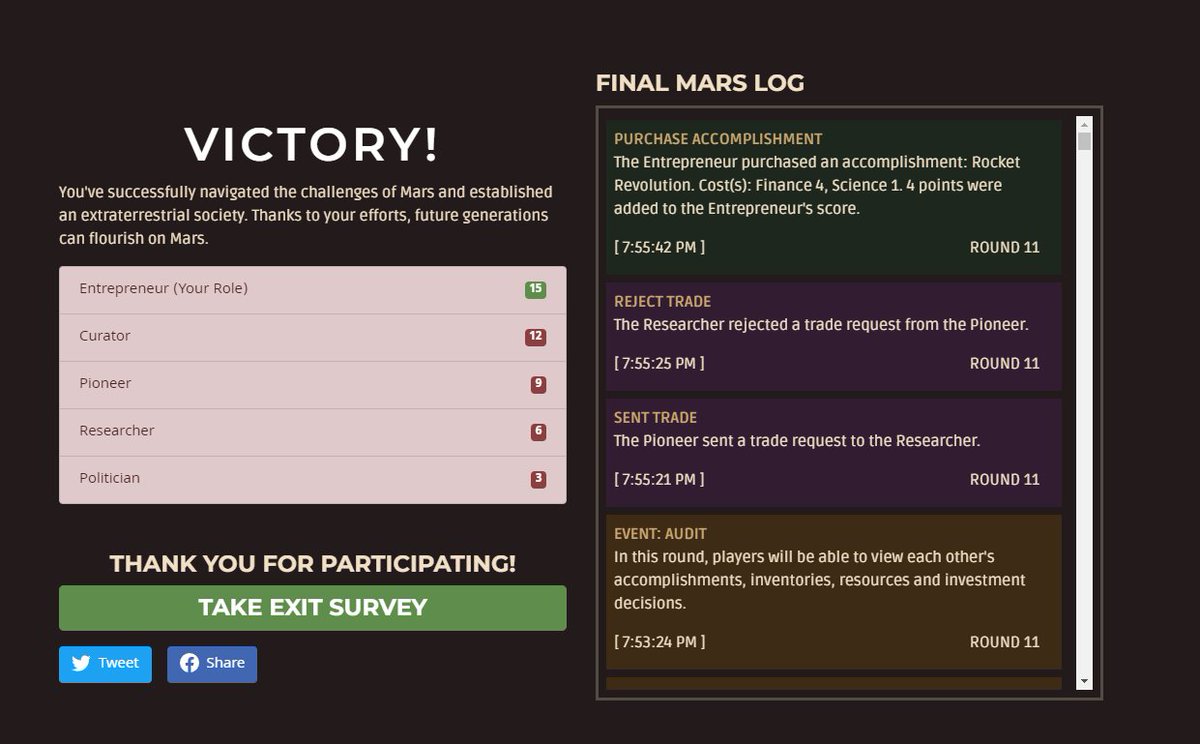 Epicboss67 (@epicboss6700) on Twitter photo Just crushed everyone in Port of Mars. First time playing and it was a blast! <a href="/PortOfMars/">PortOfMars</a> portofmars.asu.edu Just crushed everyone in Port of Mars. First time playing and it was a blast! <a href="/PortOfMars/">PortOfMars</a> portofmars.asu.edu