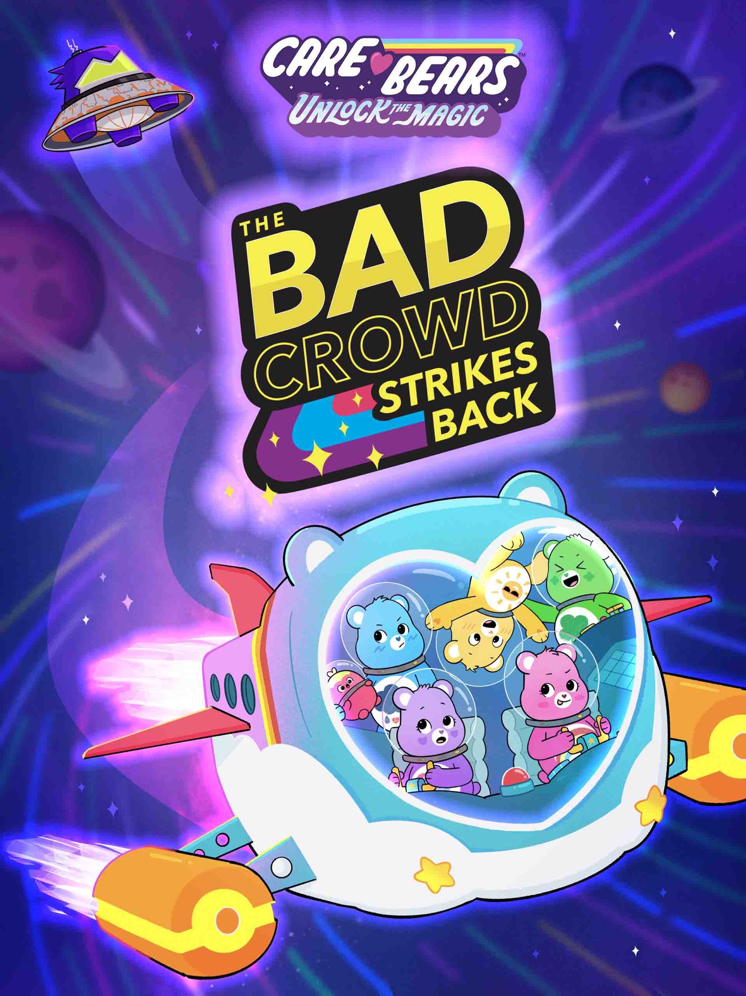 Cartoon Announcer on X: ⁦@RegularTweetsUK⁩ This Care Bears: Unlock the  Magic special, The Bad Crowd Strikes Back will premiere on Tiny Pop in the  United Kingdom Saturday, November 25th. And hopefully, we'll