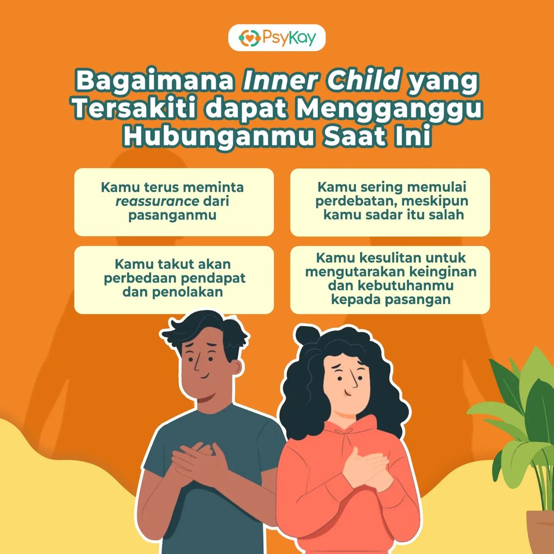 psykayindonesia's tweet photo. Yuk lepaskan beban yang dibawa selama ini tanpa harus menuntut pasangan untuk melakukannya🧡💚
#innerchildhealing #relationships
#aplikasikonselinguntukkesehatanmentalmu #reassurance #innerchild #psykay #konselingonline https://t.co/ToYrWSqfpp