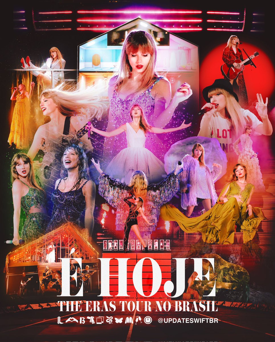 updateswiftbr's tweet photo. É HOJE! Após 11 anos do último show no país, Taylor Swift se apresenta na primeira noite de seis shows da "The Eras Tour" no Brasil!

#RioTSTheErasTour 🇧🇷 @taylornation13 https://t.co/SaEccyPAd9