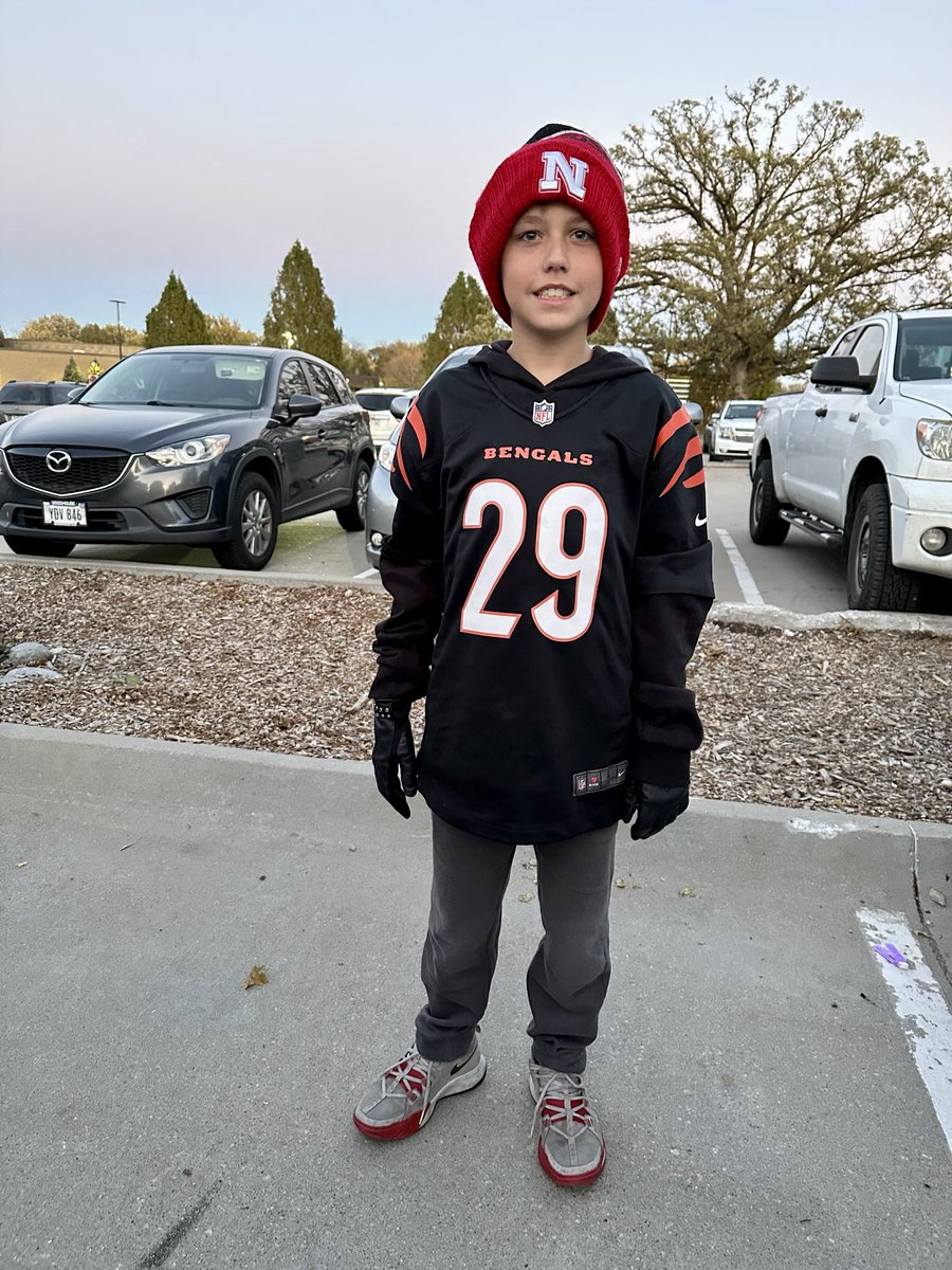 kevincerickson's tweet photo. @CamTaylorBritt_ @Fanatics Cooper has had his since spring when the @bengals special made one for him! He still has your glove from the Illinois game you gave him your 2nd year at Nebraska as well! He’s your biggest fan! https://t.co/o8ocZVHExf