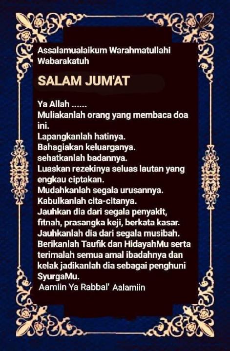 Assalamualaikum warahmatullahi wabarakatuh Salam Jum'at berkah,,, wassalamu'alaikum warahmatullahi wabarakatuh 🙏🙏🤭