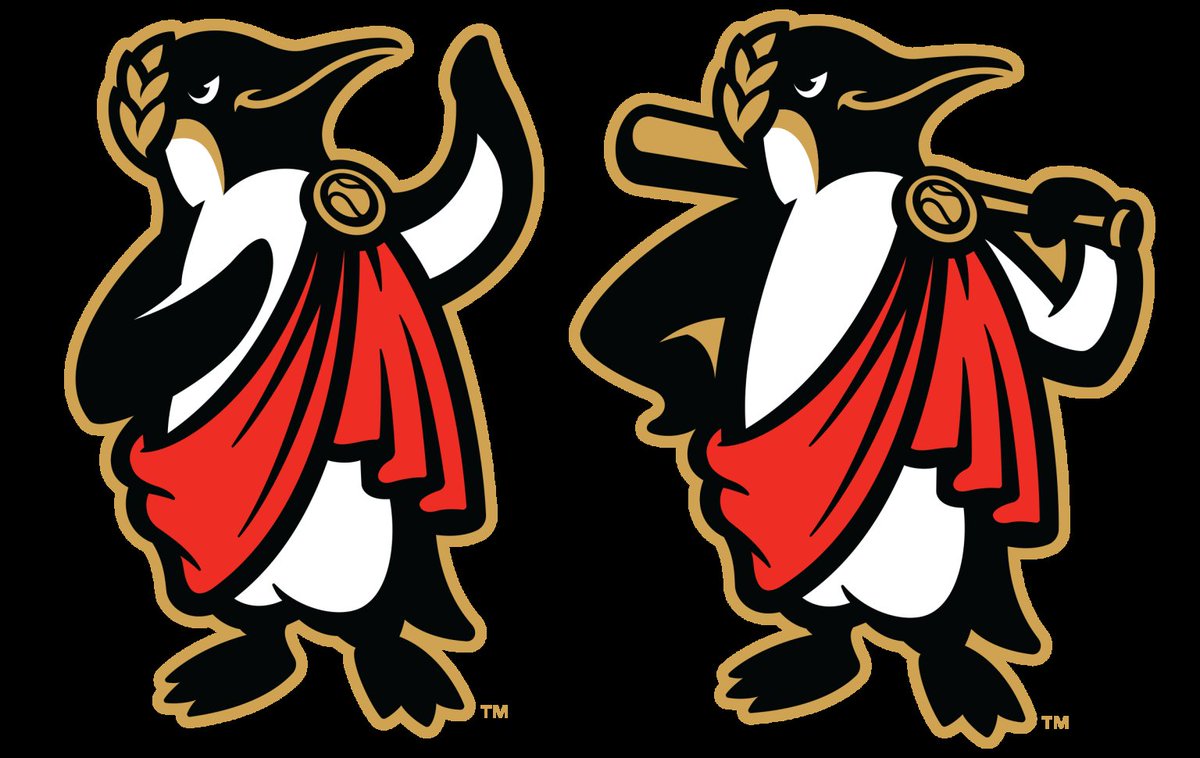 The Rome Braves are now the Rome Emperors! With an incredible suite of new penguin-themed logos and uniforms 🐧⚾

Our story, including a chat with the designer, is right here: news.sportslogos.net/2023/11/16/pen…