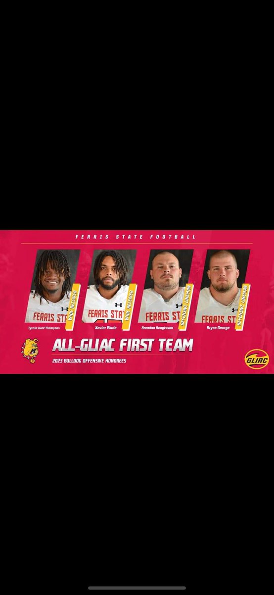 CoachPost70's tweet photo. Congratulations to two former players and students who have continued to chase their dreams on and off the field in college. Both @TPawelkoski and @BigRed717171 earned 1st team all conference selections for their on field performance this fall. https://t.co/M6atsre5ML