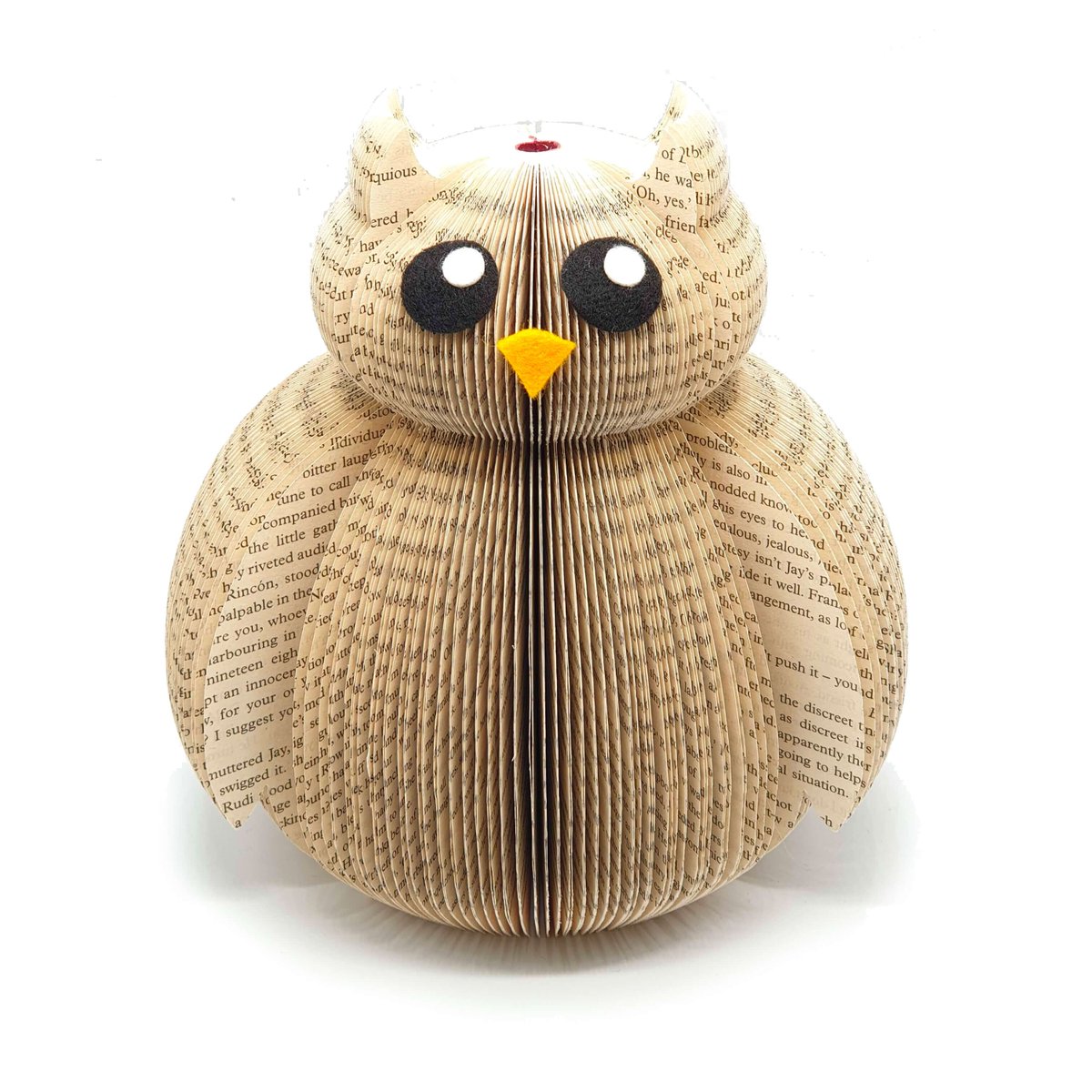Owl Ornament - Owl Decor - Owl Gift - Paper Art -Paper Sculpture - paper cutting - Freestanding - Book Owl - Book Art - Owl Art creatoncrafts.etsy.com/listing/187100… #EpiconEtsy #Handmade #CreatonCrafts #MHHSBD #WomaninBiz #OwlBook