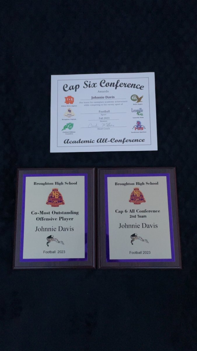 Johnnie Davis (@johnniedavis_) on Twitter photo Honored to receive Co-OPOY, Cap 6 2nd team All-Conference, Cap 6 All-Academic award <a href="/CAPSfootball/">Broughton Football</a> <a href="/Coach_McGuire5/">ᴄᴏᴀᴄʜ ᴍᴄɢᴜɪʀᴇ</a> <a href="/CoachKenSheff/">Coach Kendall Sheffield</a> @CoachBreezi Honored to receive Co-OPOY, Cap 6 2nd team All-Conference, Cap 6 All-Academic award <a href="/CAPSfootball/">Broughton Football</a> <a href="/Coach_McGuire5/">ᴄᴏᴀᴄʜ ᴍᴄɢᴜɪʀᴇ</a> <a href="/CoachKenSheff/">Coach Kendall Sheffield</a> @CoachBreezi