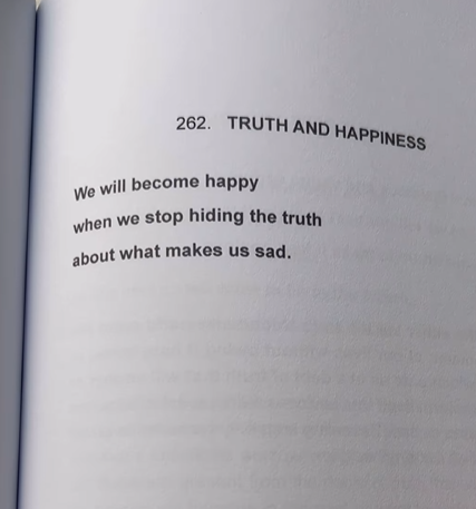 Happiness grows acknowledging hidden pain. Live in truth, surrounded by love for bravery. Embrace your truth, share burdens, let love be your armor. 💙🌟 #EmbraceYourTruth

PC: @calio_ethos for wisdom! Angelos Michalopoulos' quotes on reels for more inspiration.📖💫 #WisdomShares