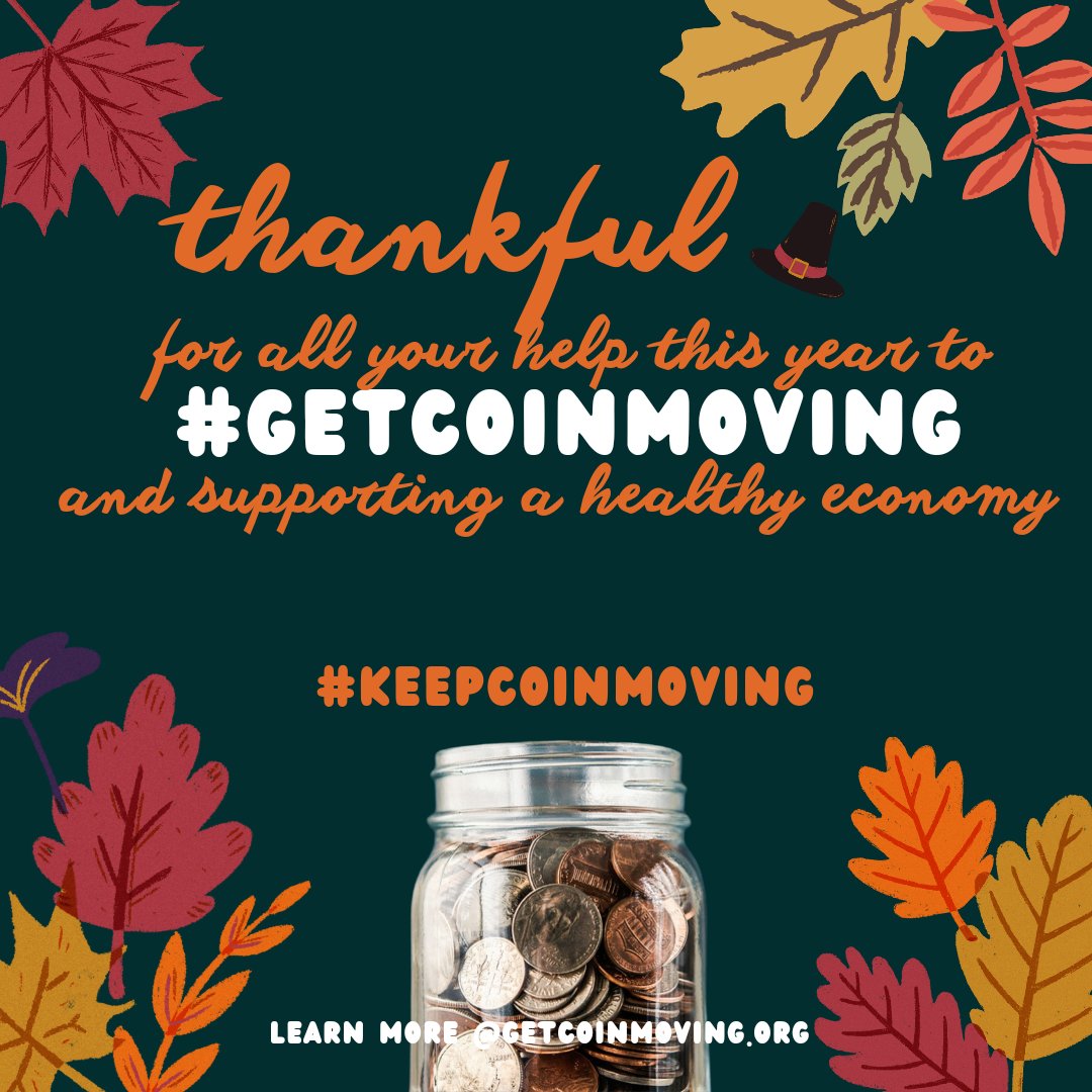 getcoinmoving's tweet photo. Thank you for supporting a healthy economy and helping spread the word to #getcoinmoving! #keepcoinmoving #everycoincounts https://t.co/0pXwI80fRt