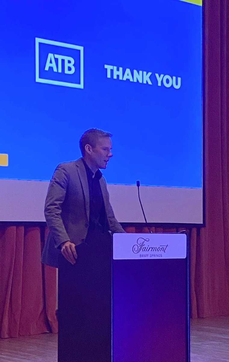 AB_Roadbuilders's tweet photo. Where is the Alberta economy and roadbuilding heading? ARCHA members got the scoop at the 2023 ARHCA Convention in Banff today. The path forward is bright! Thank you, Mark Parsons, ATB Chief Economist, for joining us. @atbfinancial #ableg #ARHCAcon #betterABroads https://t.co/1YmzM97whr
