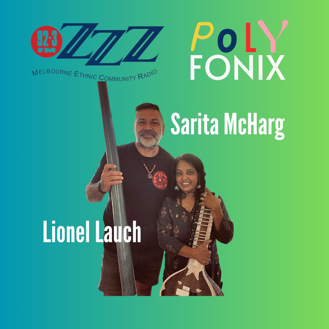 On Polyfonix 10pm Saturday night catch Sarita McHarg and Lionel Lauch recorded live from Moonah Arts Collective, recorded by Redro Redriguez, and mixed and mastered by Lara Soulio - 92.3FM, DAB+ digital radio and 3zzz.com.au/shows/polyfoni…