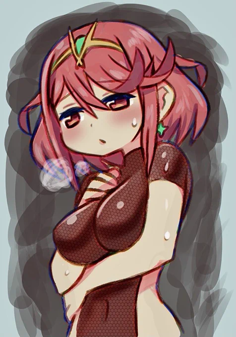 #いいインナーの日しっとりらくがきホムラちゃん(再掲) 