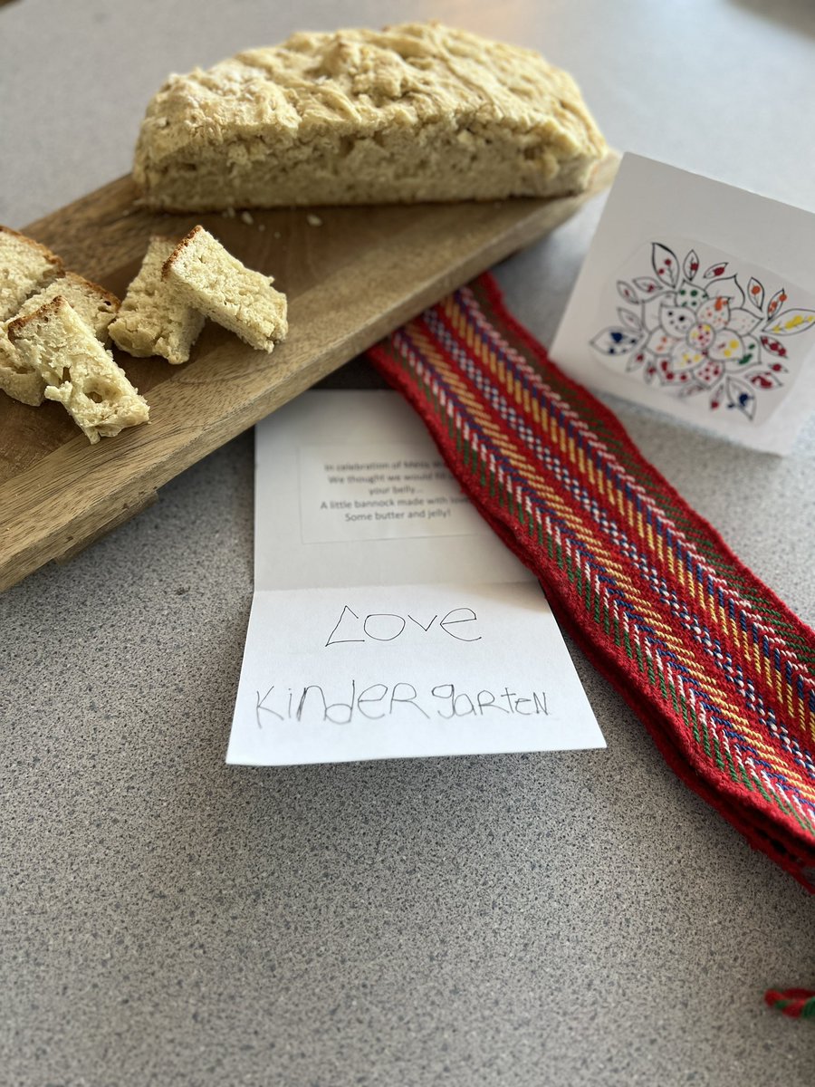 KinderVv's tweet photo. Taanishi! We have learned so much about the Métis culture! Dot art, jigging (just start that fiddle and we can’t wait to show our skills), weaving and bannock making! It’s such a special time to learn so much about a new culture, traditions, joy and kindness. Maarsii 🩵🤍 https://t.co/u84D0qnwpg