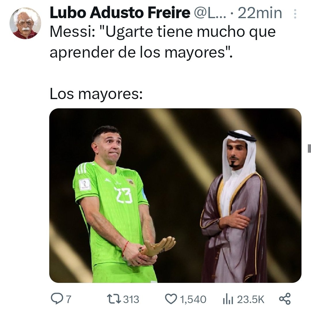 <a href="/TyCSports/">TyC Sports</a> De este respeto habla ?
