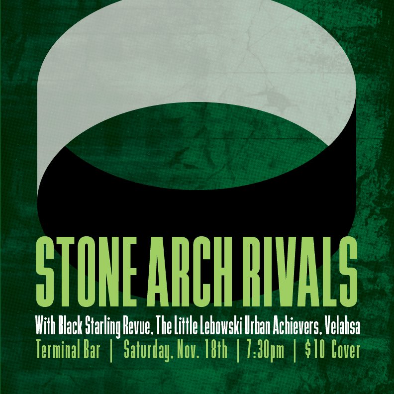 We’re playing The Terminal Bar in NE Minneapolis Saturday night. Four-band bill with a $10 cover. We’re on at 8:30. Come on out!

Last show for a bit. We are turning our attention toward recording!