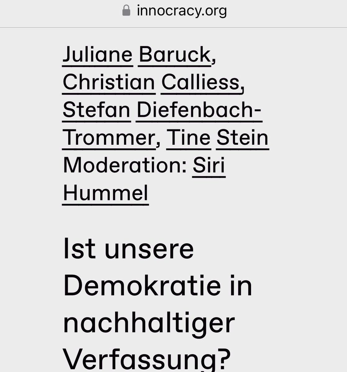 stefandt's tweet image. Heute erst Moderation Themeninsel #Bürokratie in #zivilgesellschaft|lichem Engagement bei #BBE @BBE_Info, dann gespannt auf Panel zu „#Demokratie in nachhaltiger #Verfassung?“ bei #innocracy23 

innocracy.org/programm/