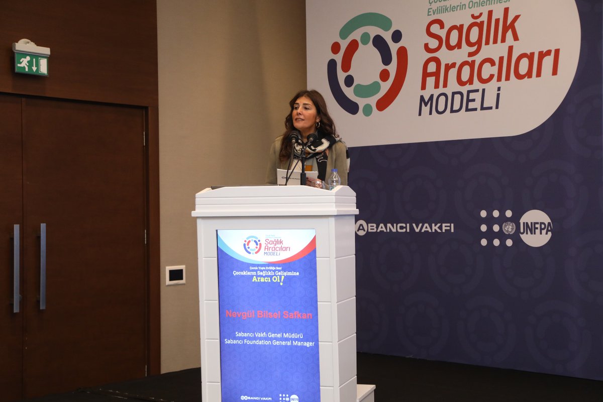 unfpaturkiye's tweet image. General Manager of Sabancı Foundation @nevgulsafkan is talking at our #WorldChildrensDay event.

💬&quot;For a permanent and sustainable gender equality, we should join forces. To #ENDChildMarriages we should support every effort&quot;

You can also #BEaMediator!
youtube.com/watch?v=rg7A2H…