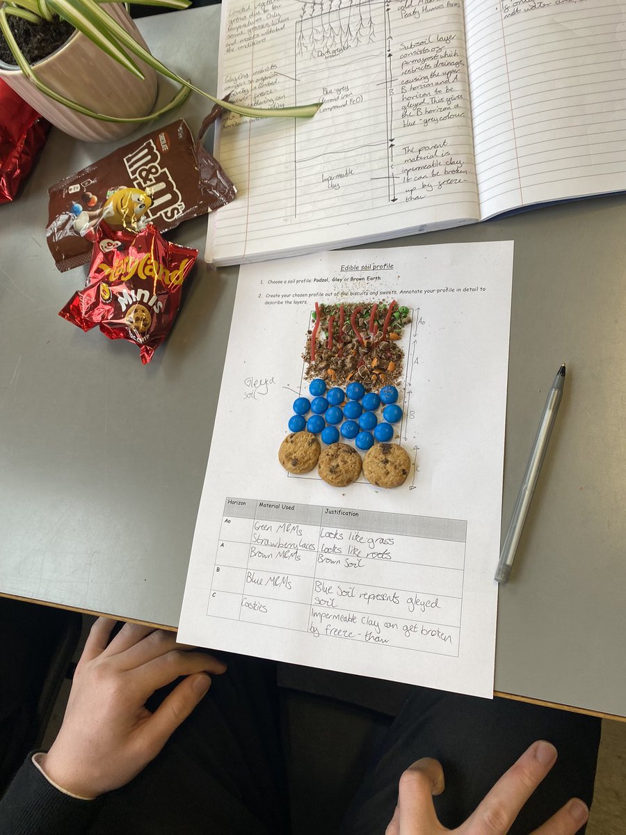 MsWallis1's tweet photo. Got higher geographers out into the garden to hunt for some soil biota. Biosphere love followed by edible soils. 🥰 @Paisley_Grammar @SAGTeach https://t.co/zYi1eXLL72