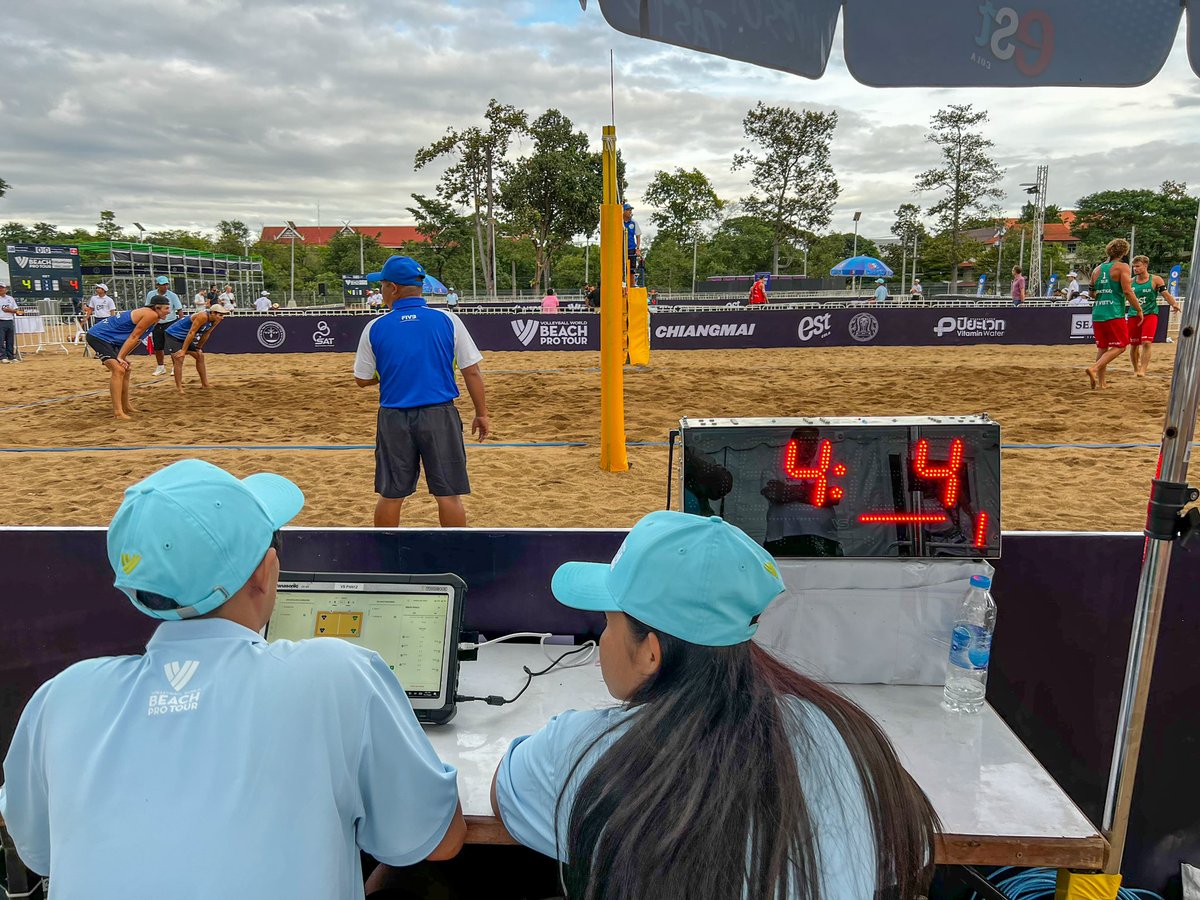 Everything runs smoothly in Chiang Mai 🇹🇭✌🏼 
Have a great day! 
#volleystation #volleyball #beachprotour #sportech