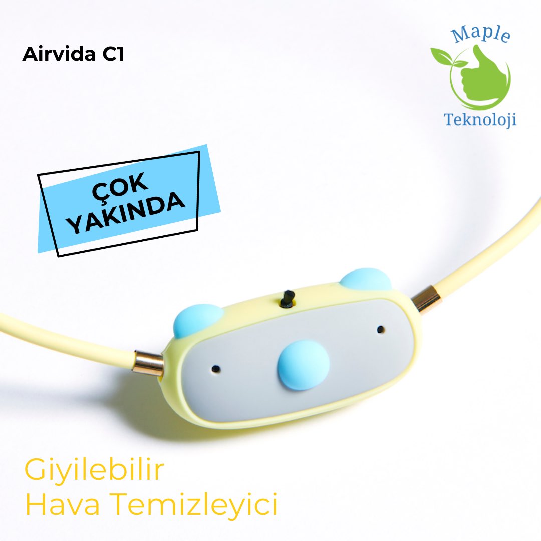 Airvida Giyilebilir Hava Temizleyiciler çok yakında Maple Teknoloji’de

#airvida #personalairpurifier #cleanair #healtylife #kişiselhavatemizleyici #temizhava #sağlıklıyaşam