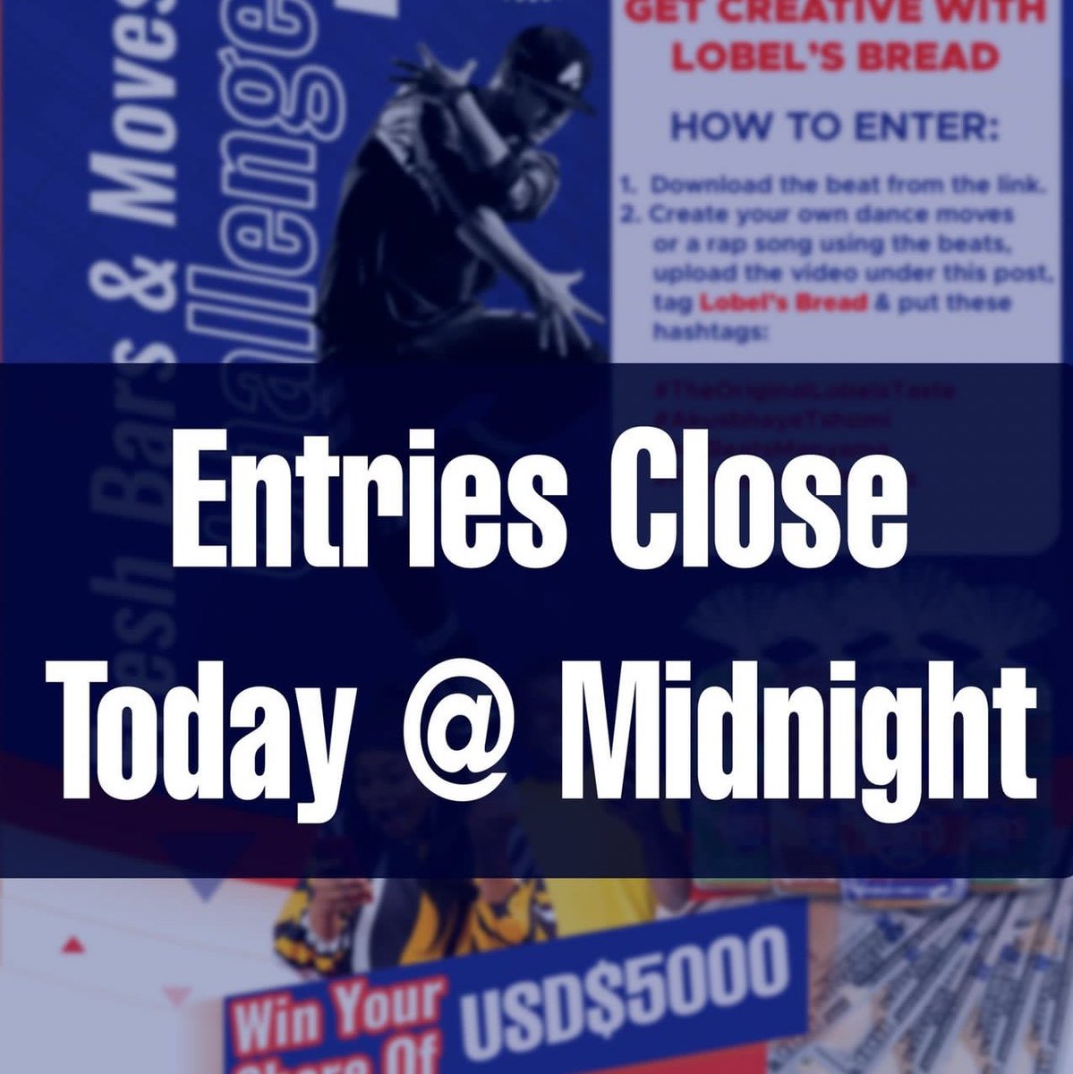 Entries Close Midnight <a href="/LadyKuda/">Lady Kuda</a>  
<a href="/SkyzMetroFM/">Skyz Metro FM</a> @GilmoreTee
