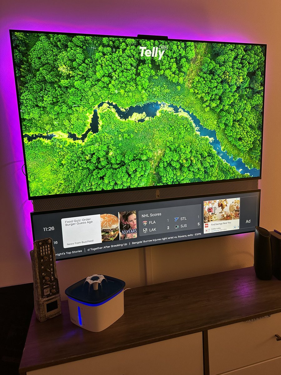 Pluto TV founder Ilya Pozin’s new free tv play is really cool, excited to see where this next evolution of free tvs go. Check out Telly, the company that gives you a free 55-inch tv.