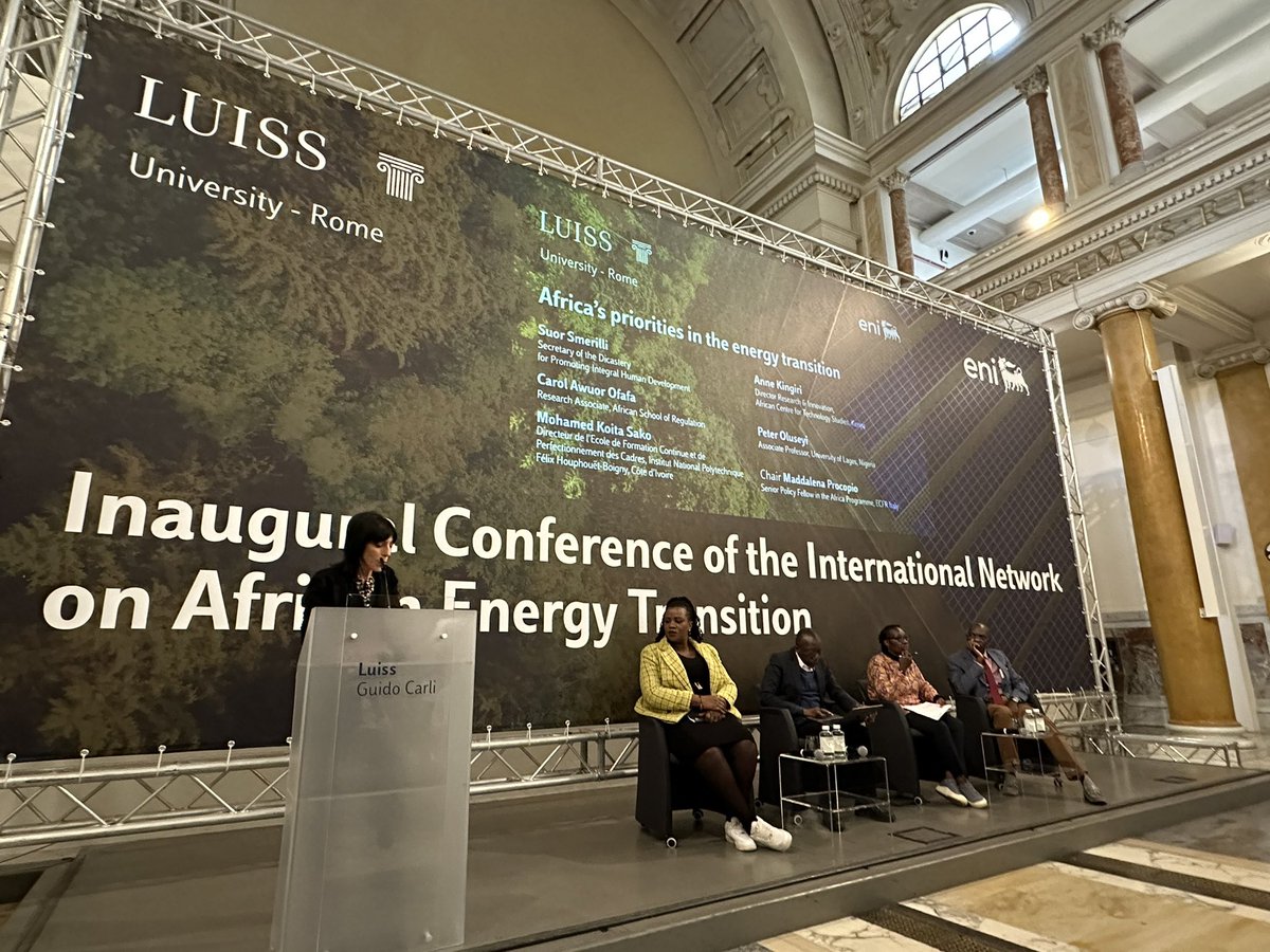 The second day of the Conference on Africa’s energy transition starting now at <a href="/UniLUISS/">Luiss Guido Carli</a> Rome. With <a href="/eni/">eni</a> <a href="/ECFRRoma/">ECFR Roma</a> <a href="/EUI_EU/">European University Institute</a> <a href="/AfricaeAffari/">Africa e Affari</a> and other distinguished partners and speakers