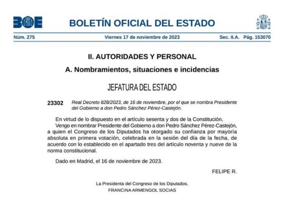 ¡Qué bonito ha quedado hoy el Boletín Oficial del Estado! <a href="/boegob/">BOE</a>