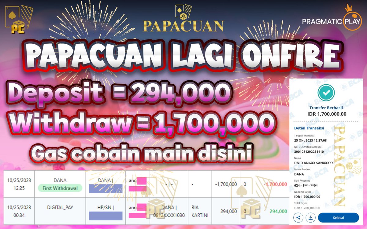 Bai_lu2's tweet photo. PapaCuan paling bisa bikin Cuan!
First wd pun di kasih senang!
Buruan coba main disini!!
Link : https://t.co/1CF7J5cekS

#papacuan #slotgacor #pastibayar #pasTIGAnjar @akunpapacuan #slotonline #slotgacorhariini #Sikoleksi #slottergacor https://t.co/EbHfm0lfVi